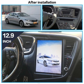 Tesla stila vertikāla ekrāna Android 9.0 auto multimedia player KIA Optima KIA K5 2010. - 2013.gadam radio stereo, GPS Navi BT galvas vienības