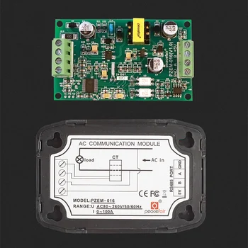 Multimetrs AC vienfāzes Vatu Enerģijas Mērītājs Ar Split CT&USB RS485 Modbus Strāvas Spriegums Frekvence Jaudas Koeficients