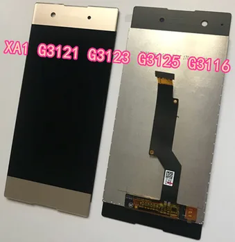 5.0 collu Touch Screen SONY Xperia XA1 XA 1 G3116 G3121 G3123 G3125 G3112 LCD Displejs Digitizer Montāža XA F3112 F3115 F3116