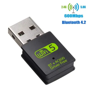 USB, WiFi, Bluetooth Adapteri, Dual Band Wireless Ārējo Uztvērēju Dongle for PC Klēpjdatoru NC99