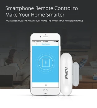 WiFi Smart Durvju Sensors, Logu Sensors App Paziņojumu Brīdinājumi Home Security Durvju/Logu Detektors Drošības Brīdināšanas Sistēmas AA2