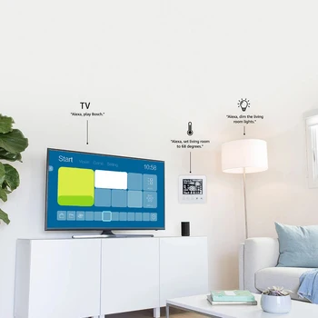 Alexa Programmējams Smart WiFi Termostats, Ūdens/Gāzes Katls silto Grīdu Touchscreen Telpas Temperatūras regulators
