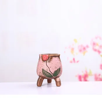 Radošā Sulīgs Augu Pot Macetas Puķu Pods Mini Desktop Vāze Mājas Dekoru Keramikas Podi Poda Roku Darbs Amatniecības Dārzs