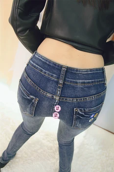 Āra Dzimuma Džinsu Bikses Sieviešu Sexy Džinsa Biksēm Rāvējslēdzēju Atvērt Kājstarpes Izšuvumi Legging Sexy Iet, Apģērbu Eksotisko Tērpu