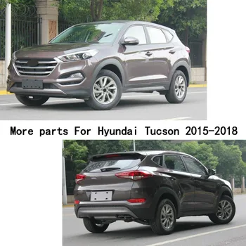 Par Hyundai Tucson 2016 2017 2018 Auto stils stick nerūsējošā tērauda, Iekšpusē Durvju Audio Runā Skaņas Gredzens melns pārsegs daļa 2gab