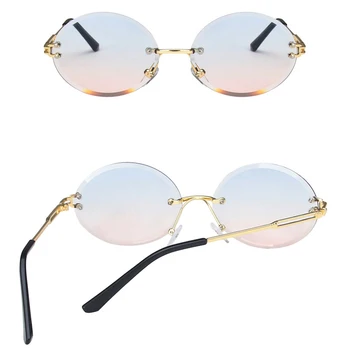 LeonLion Kārtas Bez Apmales Brilles Sievietēm Ir 2021. Dizainers Brilles Sievietēm Vintage Brilles Sieviešu/Vīriešu Luksusa Gafas De Sol Mujer
