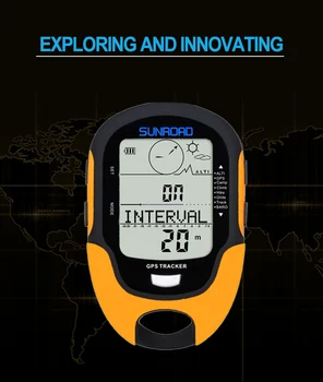SUNROAD GPS Navigācijas Tracker Sporta Digitālo Skatīties Armijas Stundas Darbojas Militārā Altimetrs, Barometrs, Kompass Locator reloj hombre