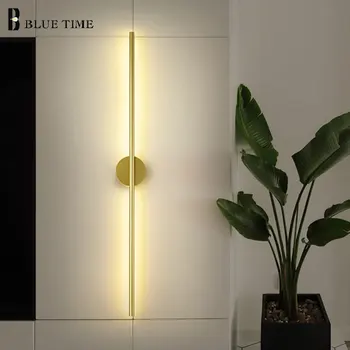Minimālisma sienas gaismas minimālisma Stilīgs mūsdienu dzīvojamā istaba guļamistaba, istaba līnijas sienas gaismas radošo koridorā, eju LED sienas lampa