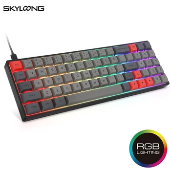 Skyloong SK71 Karstā Pārnese Mehāniskā Tastatūra Ar RGB Mx Backlit Bezvadu Bluetooth Klaviatūru Gateron NKRO Win/Mac/Spēļu