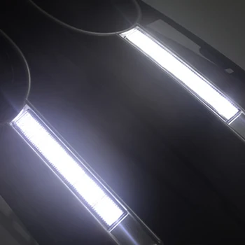 ECAHAYAKU Auto-stils LED dienas gaitas lukturi Dienas Gaitas Lukturi 12V Aizstāt Miglas Luktura Vāciņš Caurumu Volkswagen Jetta Sagitar 2012 2013