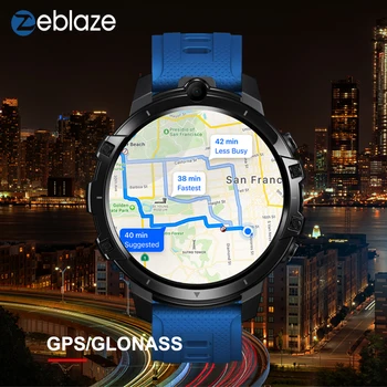 4G LTE Zeblaze THOR 6 Smart Skatīties GPS 1.6 collu Skalu, Uzaicinājums Uz Google Play 830mAh 5.0 MP Dual Kamera, 4 GB+64GB SmartWatch
