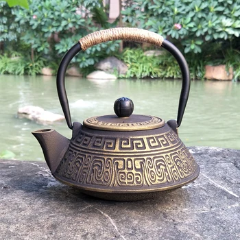 900ML Tējas Gatavošanas Rīki Čuguna Katls Čuguna Tējkanna Ķīna Kongfu Tējas Katls Čuguna Tējkanna Labas Veselības Dāvana