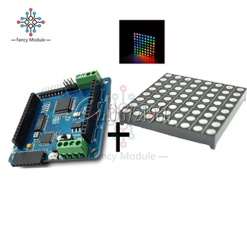 Pilna krāsu Varavīksnes Colorduino V2.0 Dot Matrix RGB LED Driver shield + LED RGB Matricu Moduļa Vadītāja Valdes 8. Arduino AVR