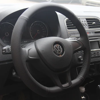Gadījumā Volkswagen GOLF 7 ar. gadu stūre pārsegi, kas Īpaši dabiskās ādas, auto ādas vāki