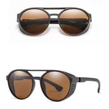 Jauns vīriešu saulesbrilles plastmasas + metāla kārtas rāmja brilles modes dāmas saulesbrilles classic zīmola vadītāja nakts redzamības brilles
