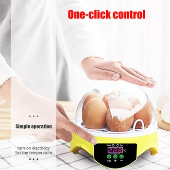 7 Olas, Vistas Putnu Inkubatoru Olām, Automātiskais Inteliģentas Kontroles Inkubācijas Rīku Sadzīves Dzīvnieku Vistas Rotājumi
