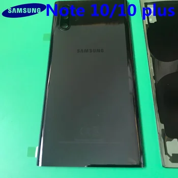 Jauns Oriģinālais Priekšējā Ekrāna Stikla Objektīvs Samsung Galaxy NOTE 10+PLUS N970 N975 Aizmugurējais Baterijas Vāciņš Durvju Atpakaļ Korpuss ar Līmi