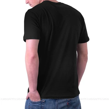Karstā Telpā Iekāpšanas Skeitborda Kokvilnas T-krekls ar Īsām Piedurknēm Kokvilnas Cilvēkam Plus Lieluma Melns Krekls