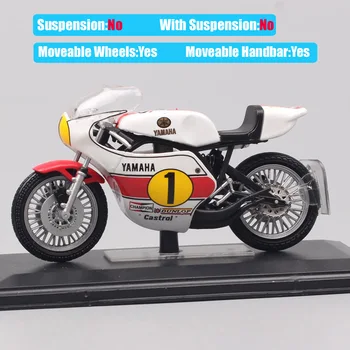 1:22 mēroga tiny Yamaha YZR OW23 500cc WC 1975 rider G. Agostini Grand Prix sacīkšu velosipēds Diecasts & Rotaļu automobiļi modeļi motociklu