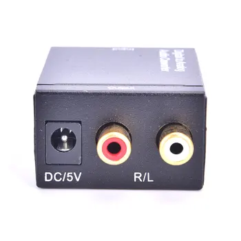Digitālā Uz Analogo Audio Converter, Optisko Fiber Toslink Koaksiālā Signāla Uz RCA R/L Audio Decoder SPDIF LTV APK Pastiprinātājs
