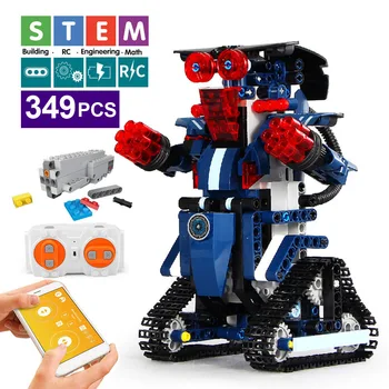 Radošā Elektriskās Tālvadības Mašīnas, Celtniecības Bloki legoINGlys Tehnika RC Robots Ķieģeļu Rotaļlietas un Hobijiem, Par Bērniem
