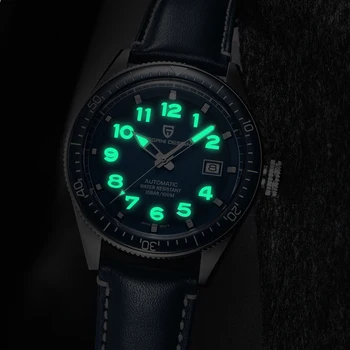 PAGANI DIZAINA Luksusa Vīriešu Pulksteņi Automātisko, Mehāniskās Uzņēmējdarbības Rokas pulksteni, lai Cilvēks Īstas Ādas Watchband Pulkstenis reloj hombre