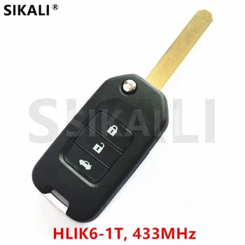 SIKALI 3BT Tālvadības Atslēgu 433Mhz Uzlabot Honda Fit Civic Accord Pilsētas CR-V, Jazz XR-V Vezel HR-V FRV Modelis HLIK6-1T
