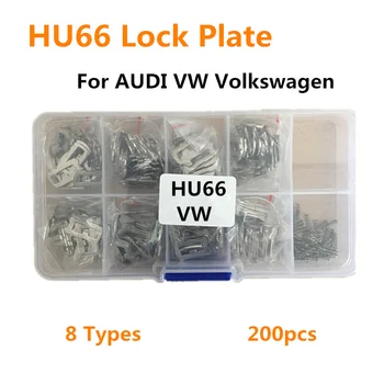200PCS HU66 Auto Lock Niedru Fiksācijas Plāksne Audi Volkswagen Automašīnu Bloķēšanas Niedru Atslēdznieks Remonta Piederumi 8 modeļi