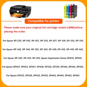 SZ 29XL Printera Kārtridžs Epson T2991XL Tintes XP-235,XP-245,XP-247,XP342,XP345,XP355,XP352,XP435,XP442,XP445,XP452,XP435,XP432