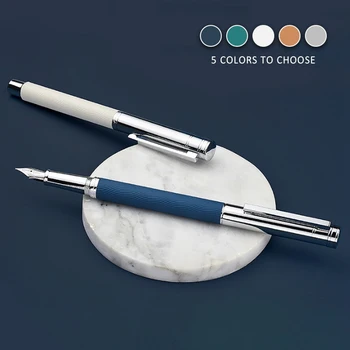 HongDian Vilnis Modelis Nerūsējošā Strūklakas Pildspalvas, Irīdijs EF/ F Nib Classic Pildspalvu Dāvana