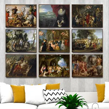 Mājas Apdare Drukāt Audekls Art Sienas, Attēlus Dzīvojamā Istaba Plakātu, Audekls Printings Gleznas vācu Peter Paul Rubens 2