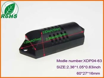 Mitruma Sensors plastmasas pcb korpusi plastmasas kastē elektronika 60*27*16mm 2.36*1.05*0.63 collu 10pcs/daudz