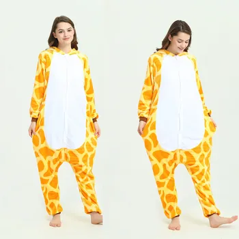 Skelets Onesies Pieaugušo Panda Uni-kukurūzas Karikatūra Onesie Sieviešu Flaneļa Pidžamas Dzīvnieku Cosplay Viens Gabals Sleepwear Bērniem Jumpsuits
