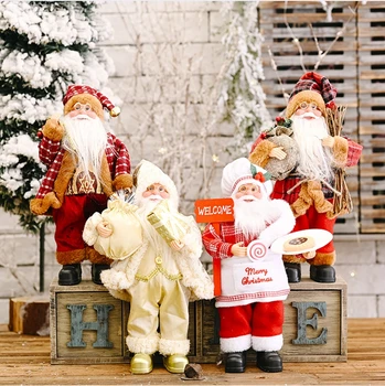 FENGRISE Santa Claus Lelle Rotājumi Priecīgus Ziemassvētku Dekori Mājas Xmas Dāvanas Ziemassvētku Galda Dekoru Navidad 