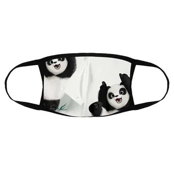 Pieaugušo Pāris Panda Drukāšanas Maska Āra Riteņbraukšana Elpojošs Āra Sporta Maska Mascarillas Sejas Aizsargu Sejas Masku Masque