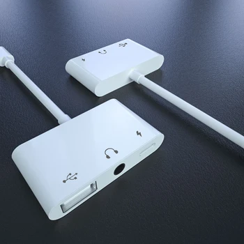 USB Type-C OTG Adapteri, 3,5 mm Jack Usb Kameras Lasītājs, Aux Kabeli Ātri Charg Par Huawei P40 Xiaomi Redmi Samsung Macbook Pro