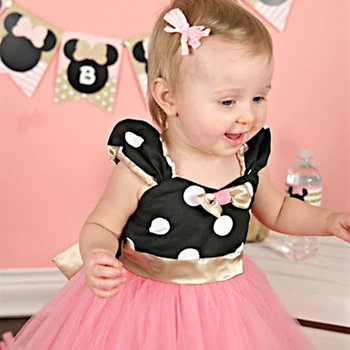 Baby Meitenes Minnie Mickey Kleitu Bērnu Mini Peles Kostīms Toddler Bērni Puse Dzimšanas Dienu Baleta Apģērbu Princese Vasaras Kleitas