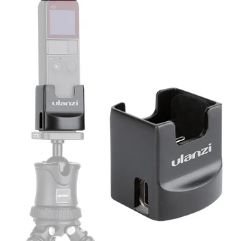 ULANZI DP-2 Uzlādējams ar USB Lādētāju Stāvēt noteiktu Uzlādes Bāzes Ārējo Akumulatoru DJI OSMO Kabatas Vlog Kameru Piederumi