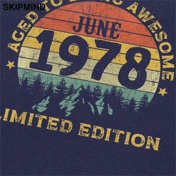 Vintage Leģendas Ir Dzimis jūnijs 1978 Vecumā T Krekls Vīriešu Kokvilnas Gadījuma T-krekls ar Īsām Piedurknēm Awesome 42. Dzimšanas dienas Dāvana t-veida Topi