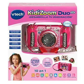 VTech - KIDIZOOM Duo DX 1 Rozā. Digitālā foto kamera ar 10 dažādas funkcijas (3480-520057), color (krāsu)/asorti modelis