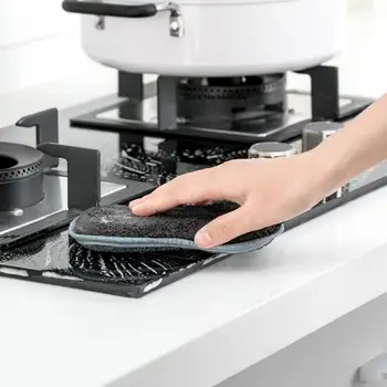 Jauns Double-sided trauku mazgāšanas birste 2gab Virtuves dekontaminācijas mīksto Nav lipīga eļļa Viegli Tīrīt Smart home