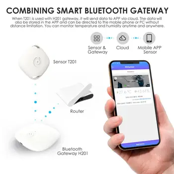 Bluetooth bezvadu Termometru Un Higrometru, Inteliģentas Sensors Sensors Strādāt Ar Android Un IOS Telefoniem 2020
