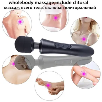 20 veidiem Ķermeņa masāža ar Spēcīgu burvju nūjiņu massager AV Zizli Vibrators seksa produkti USB uzlādējams, vibratori Seksa Rotaļlietas sievietēm