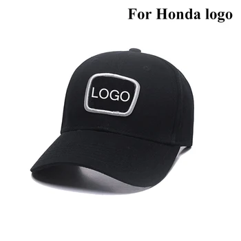 Vīrieši Sievietes Regulējams Modes Melna cepure Āra Beisbola cepure automašīnas logo 