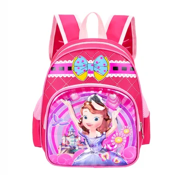Disney Soma Meitenēm Saldēti Princese Elza Balta Sniega Uzdrukāts Bērniem Schoolbag Plīša Anime multfilmu mugursoma Cute Baby Meitenei Soma