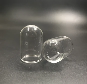 10pcs/daudz 30x20mm DIY caurules bell formas tops ar vienu caurumu stikla globusus burkas medaljonu kulons stikla pudeles, pudelītes kulons kāzu dekori