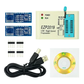 EZP2019 ātrgaitas USB SPI Programmētājs Atbalsts 24 25 93 EEPROM 25 Flash BIOS Čipu + 6 vienības Ar 1.8 V Adapteris