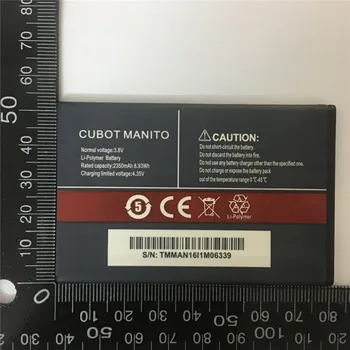 Sākotnējā Jaunu CUBOT MANITO Akumulatora Augstas Kvalitātes 3.8 V 2350MAH Akumulatoru Nomaiņa CUBOT manito smart Tālrunis akumulators