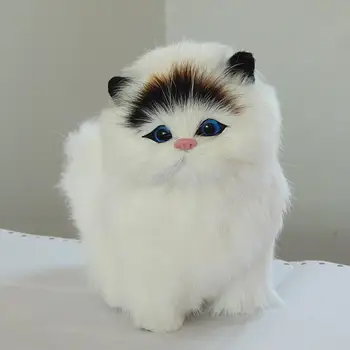Plīša Simulācijas Kaķis Elektronisko Pet Lelle Imitācija Dzīvnieku Rotaļlietas ar Skaņas Funkciju, Bērnu Cute Pet Rotaļlietas Modeļa Ziemassvētku Dāvanu