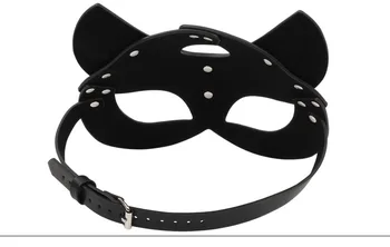 Sieviešu Sexy Maska Pusi Acis Cosplay Sejas Kaķu Ādas Maska Cosplay Apakšveļa Catwoman Maskēties Iedomātā Maskas Pieaugušo Spēles Erotiska Spēlēt